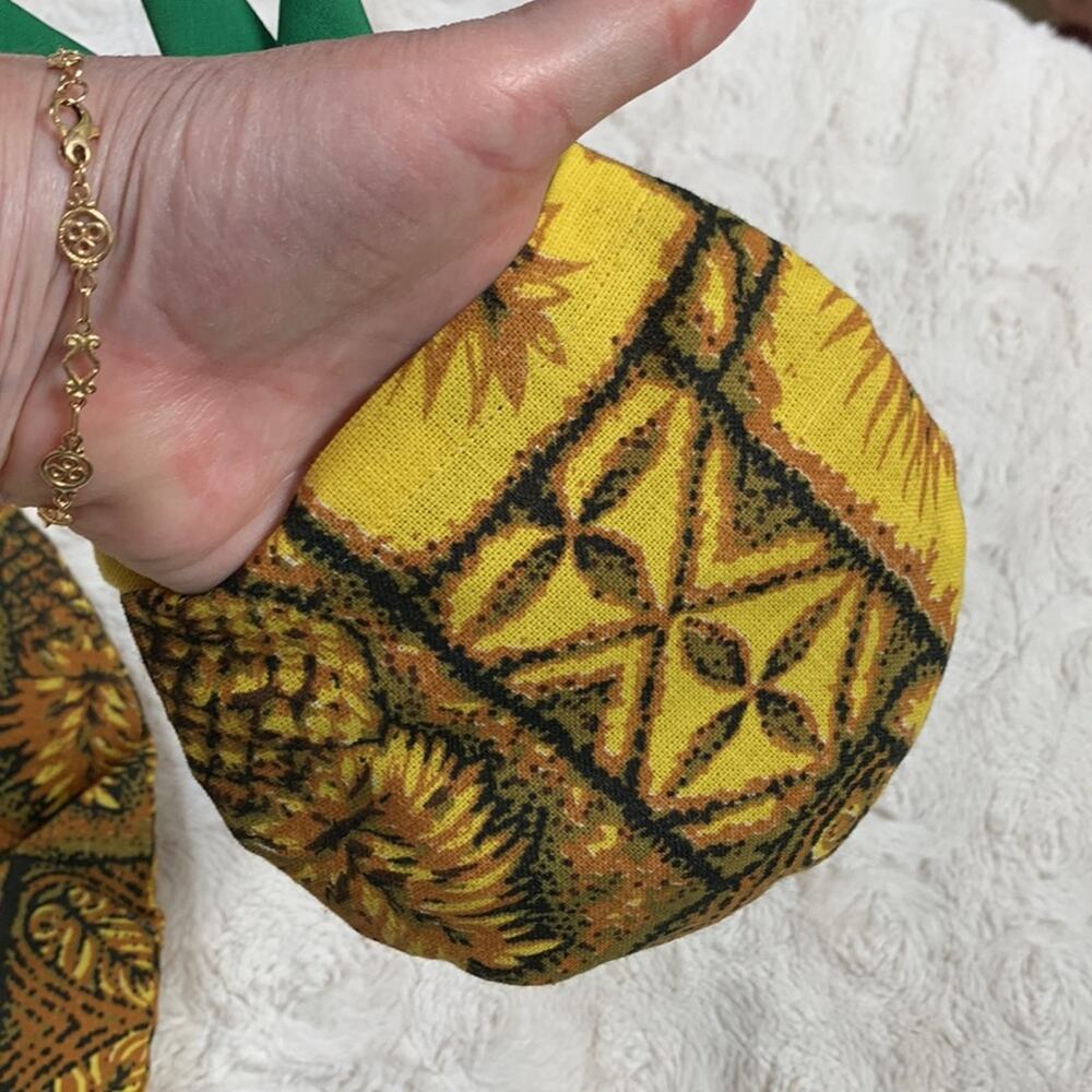 Vintage Polynesian Pineapple Hot Pad and Placemat Made In Hawaii - Picture 3 of 6